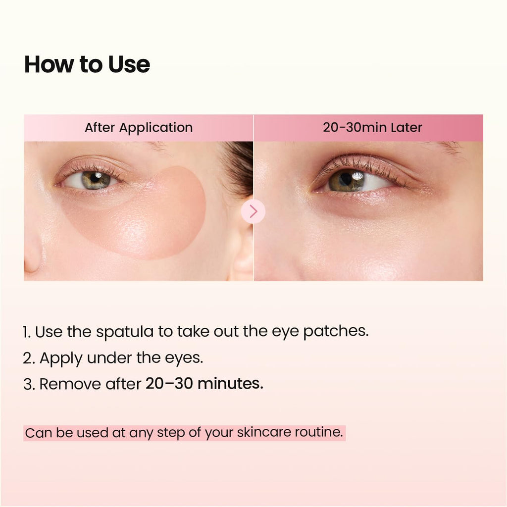 BIODANCE Hydrogel Eye Patches for Under Eye - Collagen Peptide, Anti Wrinkle & Fine Lines (60 Count)