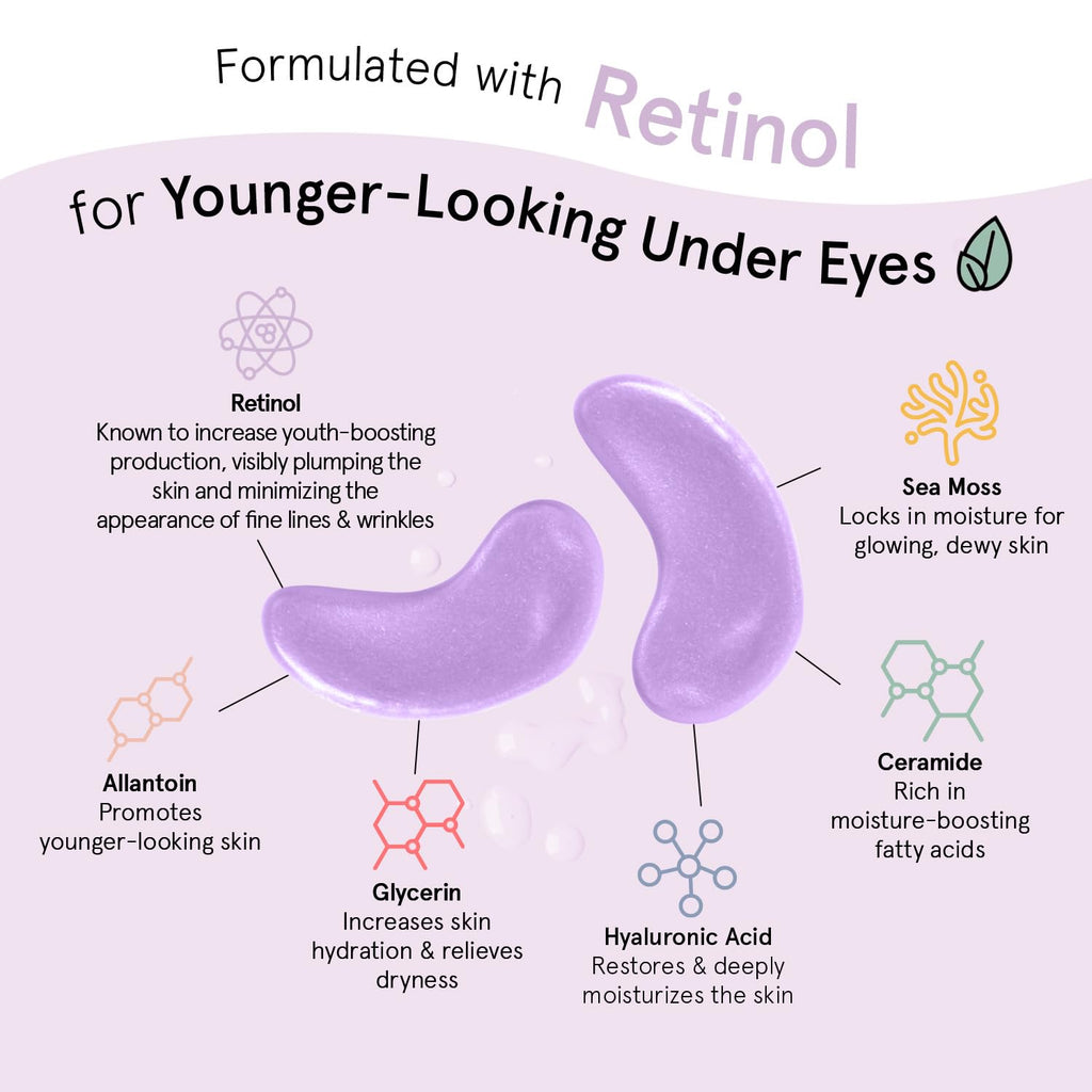 grace & stella Retinol Under Eye Patches for Puffy Eyes