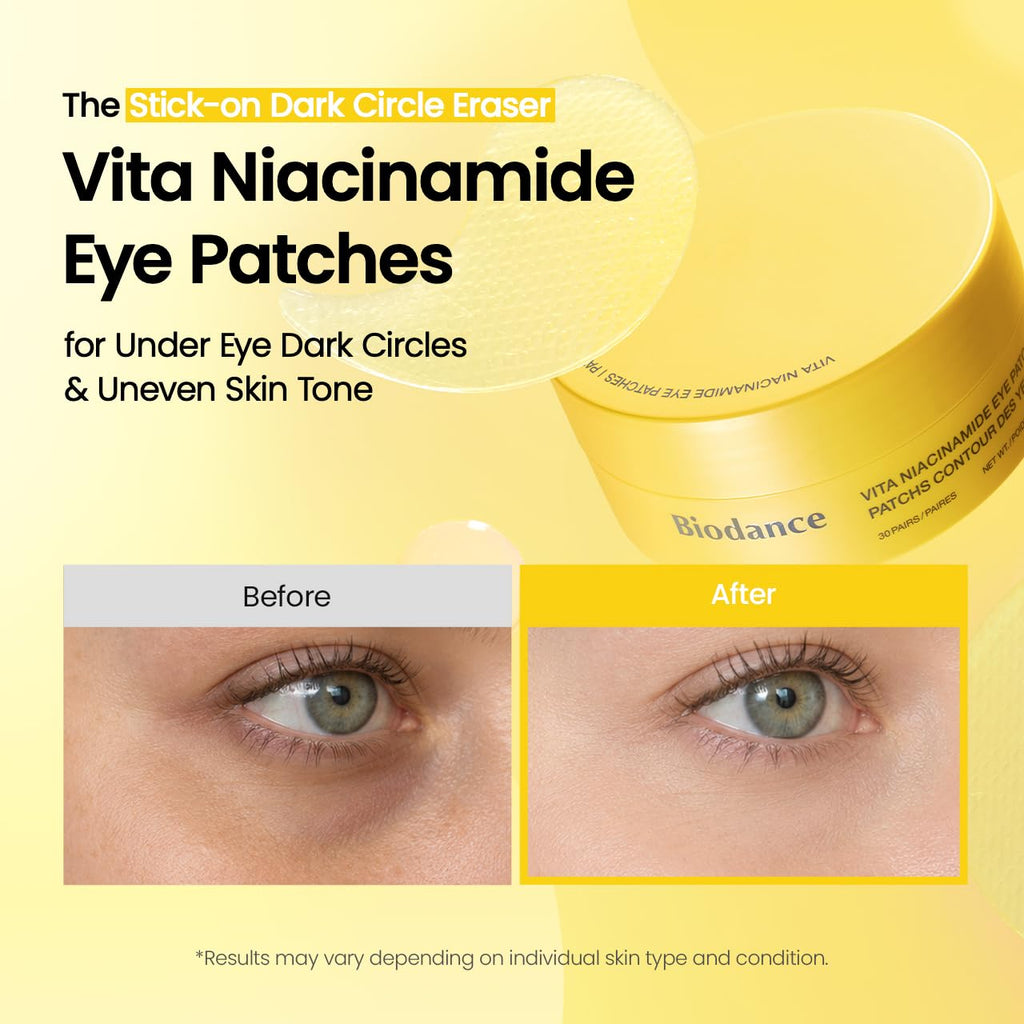 BIODANCE Hydrogel Eye Patches for Under Eye - Collagen Peptide, Anti Wrinkle & Fine Lines (60 Count)