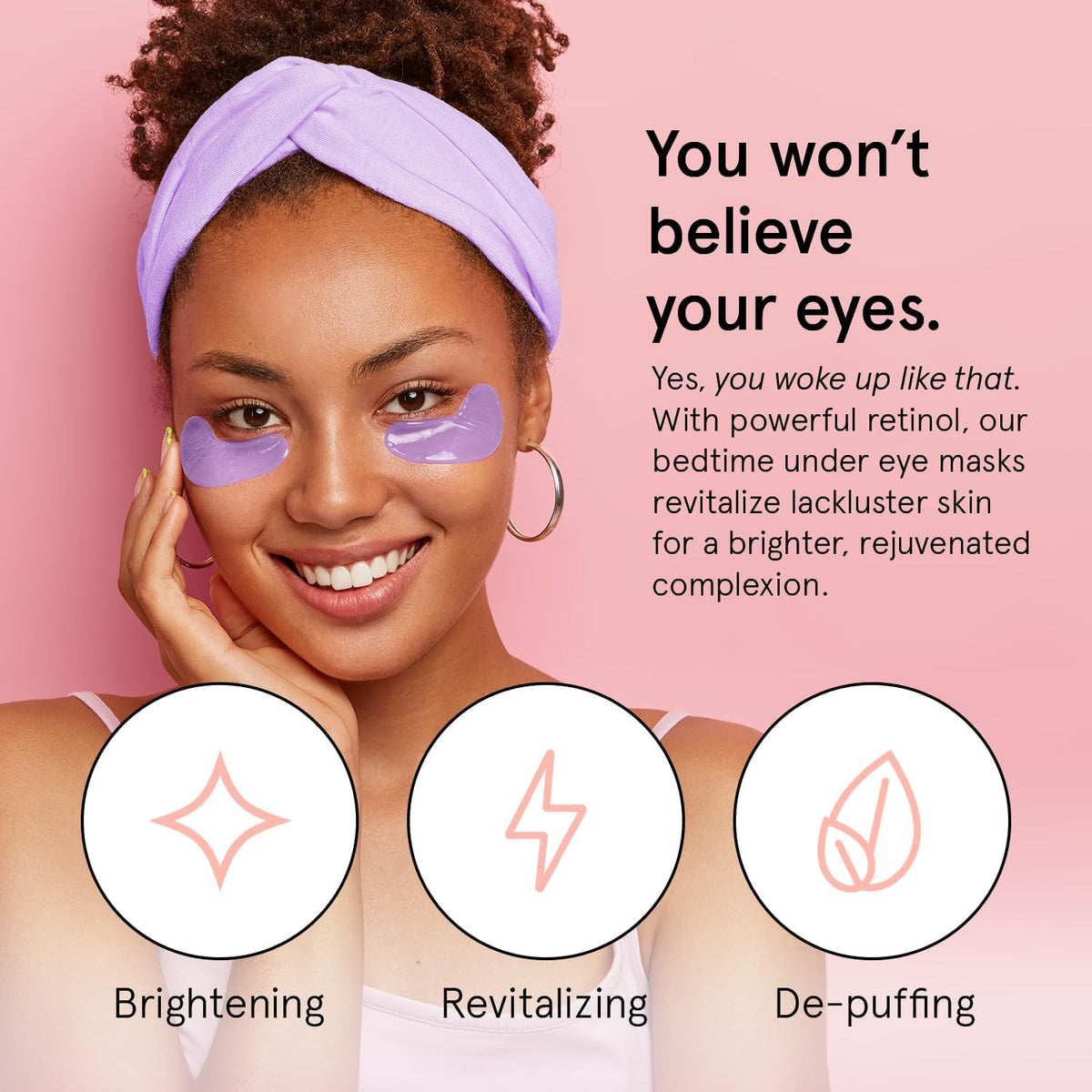 grace & stella Retinol Under Eye Patches for Puffy Eyes