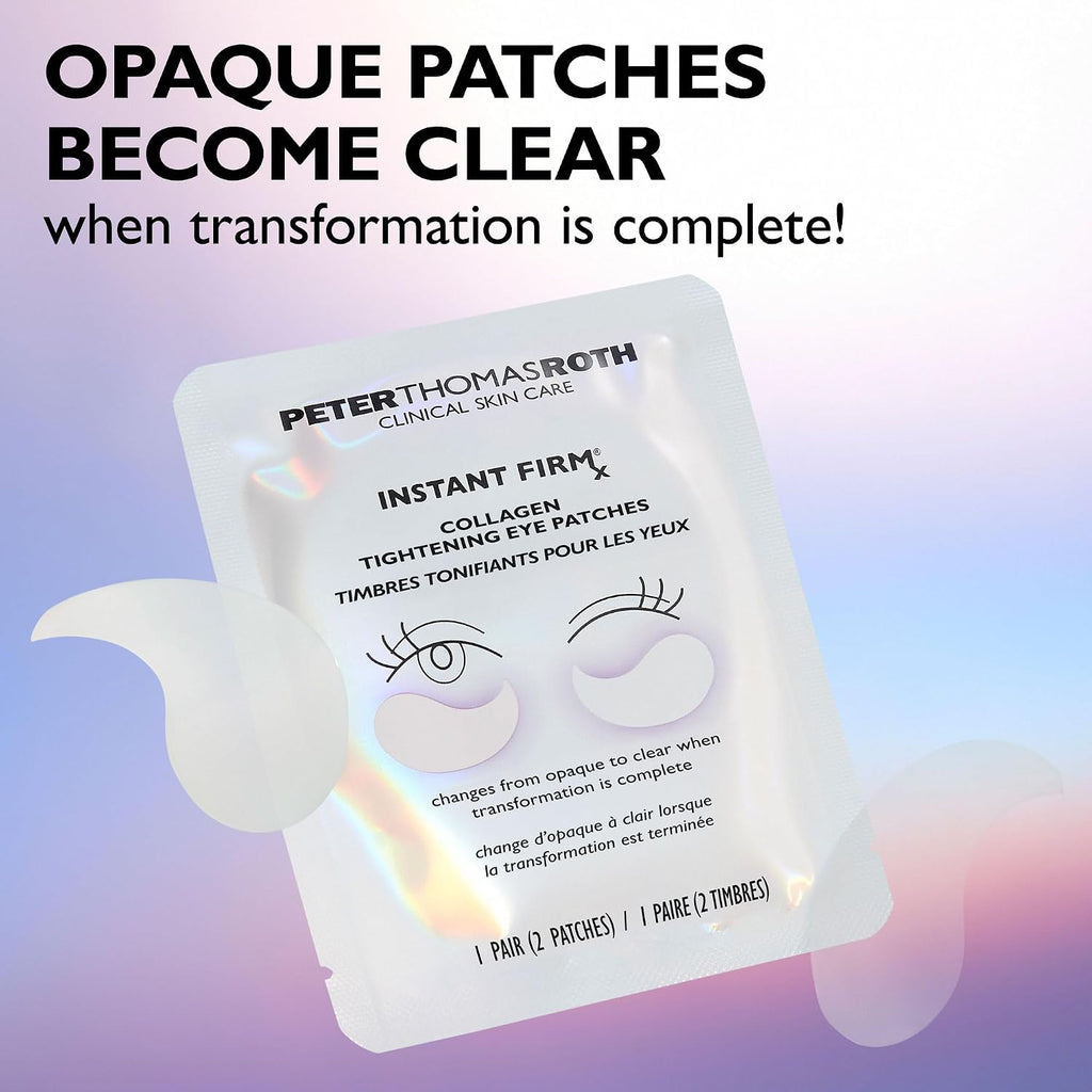 Peter Thomas Roth | Instant FIRMx® Collagen Tightening Eye Patches | Eye Patches For Firming Under-Eye Bags & Wrinkles | Eye Masks For Puffiness