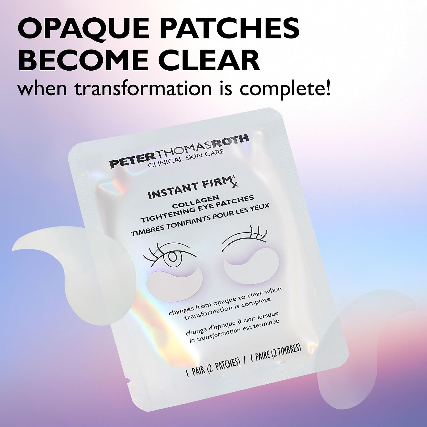 Peter Thomas Roth | Instant FIRMx® Collagen Tightening Eye Patches | Eye Patches For Firming Under-Eye Bags & Wrinkles | Eye Masks For Puffiness