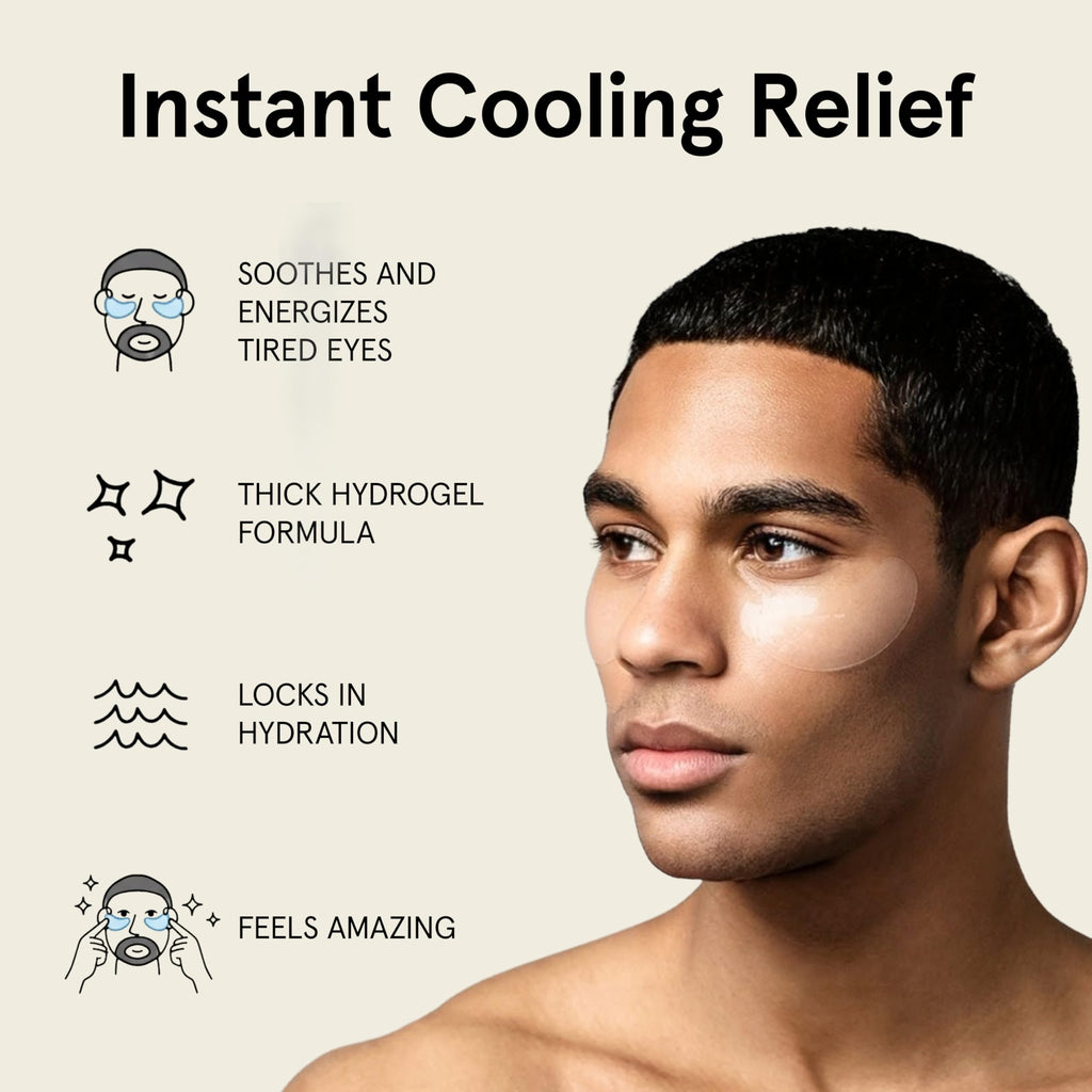 JAXON LANE Bro Mask Under Eye Patches for Men for Dark Circles, 1 x 6 Pairs