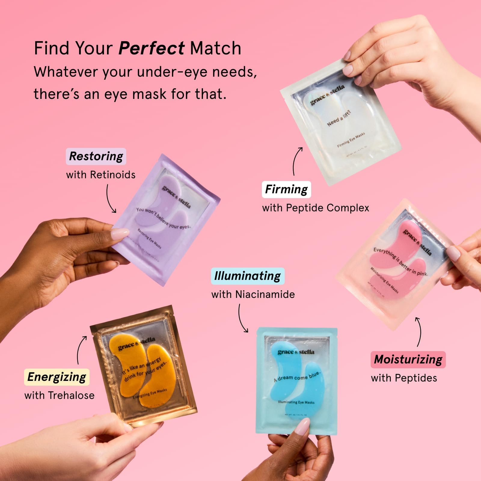 grace & stella Retinol Under Eye Patches for Puffy Eyes